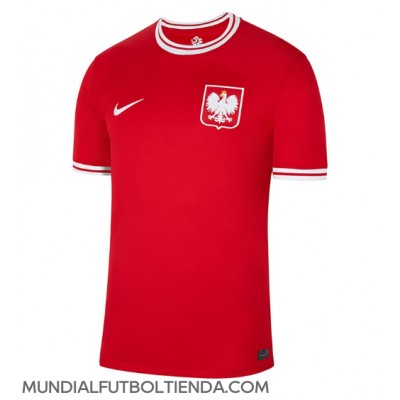 Camiseta Polonia Segunda Equipación Replica Mundial 2022 mangas cortas